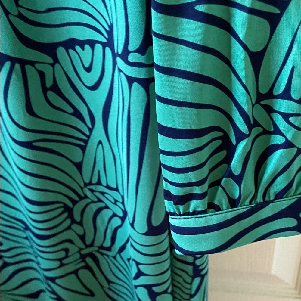 Chic Zebra Print Green Dress - Picture 4 of 6